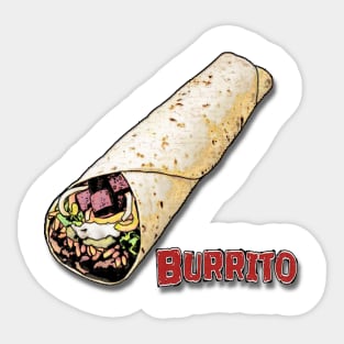 Burrito Sticker